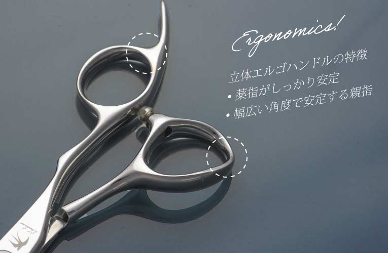持ちやすい立体ハンドル